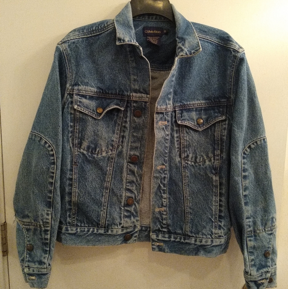 VINTAGE Calvin Klein Jean Jacket Pre- Loved 100% Cotton Real Denim!
